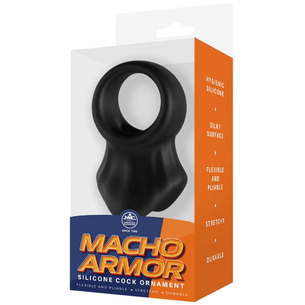 Macho Armor - Silicone Cock & Ball Ornament - Multiple Colours - K. P.