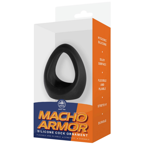 Macho Armor - Silicone Cock & Ball Ornament - Multiple Colours - K. P.