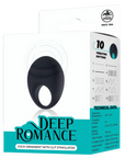Deep Romance - Cock Ornament with Clit Stimulator - Black - K. P.