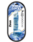 Rock Cocks - Zeus 7" Stone Coloured Dildo - Blue Effect - K. P.