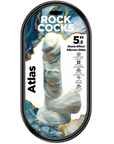 Rock Cocks - Atlas 5" Stone Effect Dildo - Multi-Coloured - K. P.