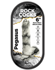 Rock Cocks - Pegasus 6" Stone Effect Dildo - White Effect - K. P.