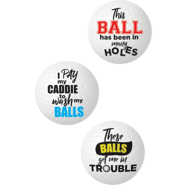 Balls Deep - Novelty Golf Balls - Kinky Playhouse