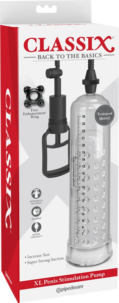 Classix - XL Penis Stimulation Pump - Clear - K. P.