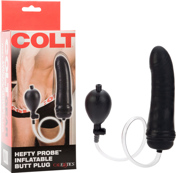 COLT - Hefty Probe Inflatable Butt Plug - Black - K. P.