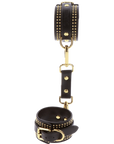 Studded Wrist Cuffs Set - BlackGold