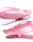 Vibrating Nipple Clamps - Leaf - Pink - K. P.