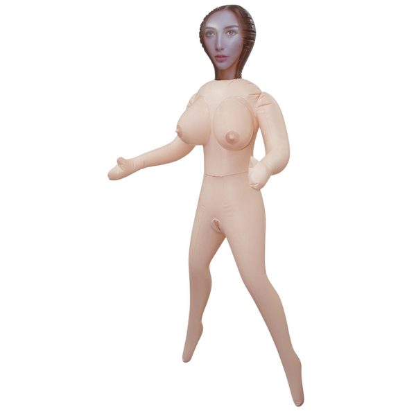 Hussy Inflatable Love Doll - Elise Standing Position - Flesh - K. P.