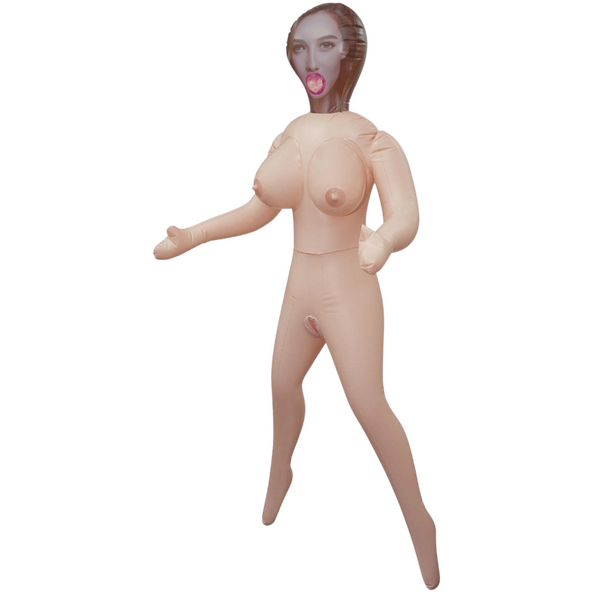 Hussy Inflatable Love Doll - Sona Standing Position - Flesh - K. P.
