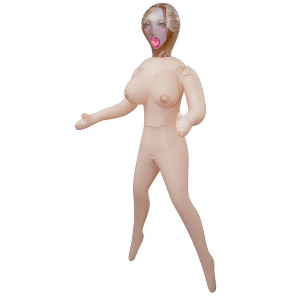 Hussy Inflatable Love Doll - Lulu Standing Position - Flesh - K. P.