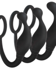 Jet Horny - Prostate Plug with Love Ring - Black - Kinky Playhouse