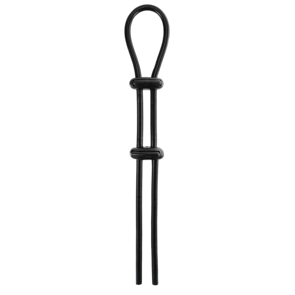 Jet Horny - Adjustable Cock Ornament with Ball Strap - Black - K. P.