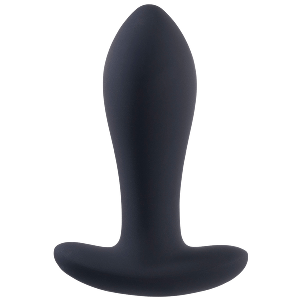 Deep Romance - Vibrating Butt Plug with T-Bar Base - Black - K. P.