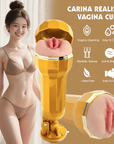 Carina Realistic Vagina Vibrating Cup - Flesh