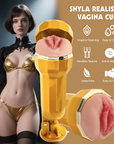 Shyla Realistic Vagina Vibrating Cup - Flesh