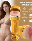 Jessie Realistic Vagina Vibrating Cup - Flesh
