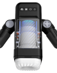 Thrusting & Vibrating Male Masturbator - Game Cup - Black - K. P.