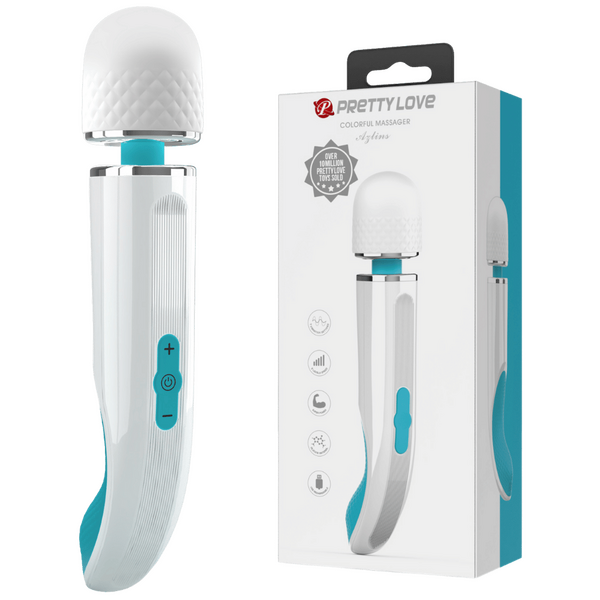 Charming Massage Wand 9.4" - White - Kinky Playhouse