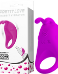Rechargeable Rabbit Vibrator Cockring - Multiple Colours
