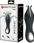 Octopus Shaped Vibro Penis Trainer - Arella - Black - K. P.