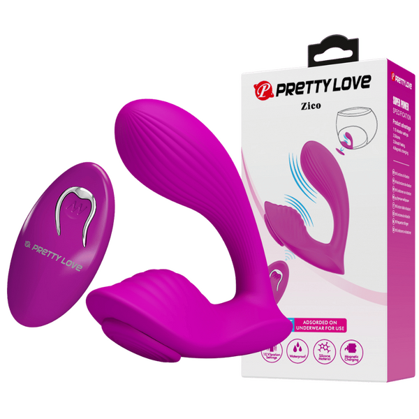 Rechargeable Wearable Vibrator - Zico - Pink - Kinky Playhouse