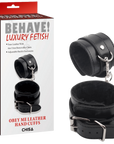 Obey Me Leather Hand Cuffs