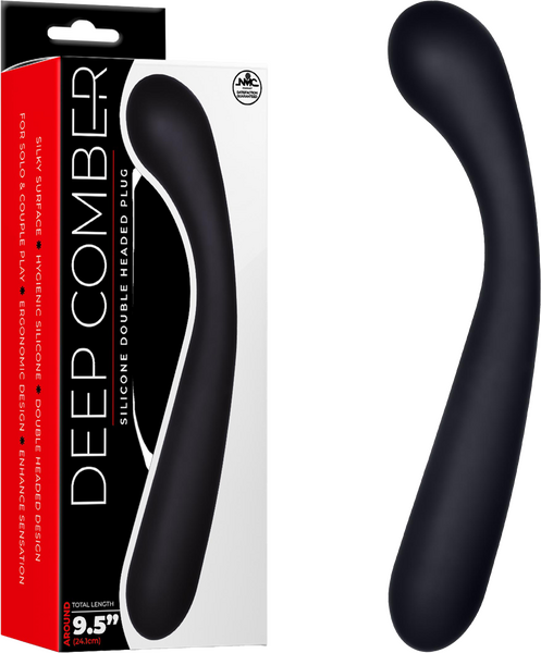 Deep Comber - Silicone Double Ended Plug - Black - K. P.