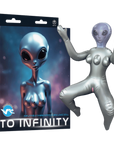 To Infinity - Inflatable 3-Breasted Alien Love Doll - Grey - Kinky Playhouse
