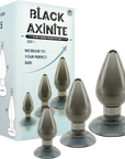 Black Axinite - 3 In 1 Anal Plug Kit Set - Multiple Colours - K. P.
