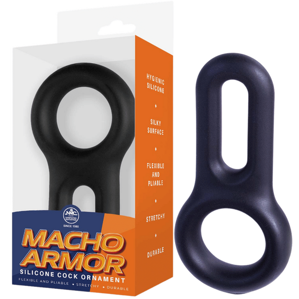 Macho Armor - Silicone Cock & Ball Ornament - Multiple Colours - K. P.