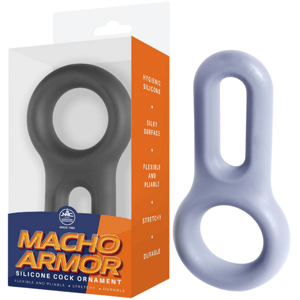 Macho Armor - Silicone Cock & Ball Ornament - Multiple Colours - K. P.