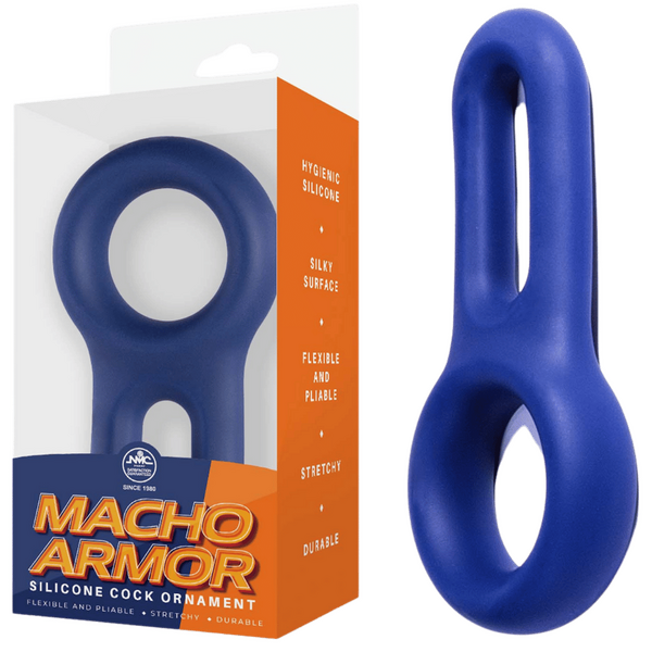 Macho Armor - Silicone Cock & Ball Ornament - Multiple Colours - K. P.