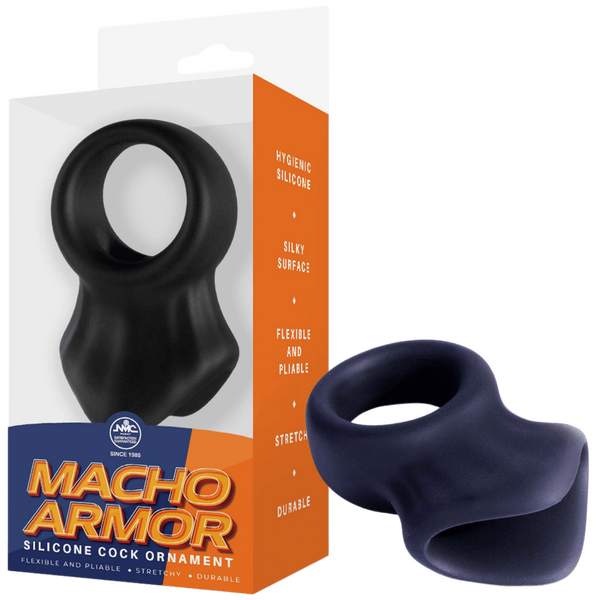 Macho Armor - Silicone Cock & Ball Ornament - Multiple Colours - K. P.
