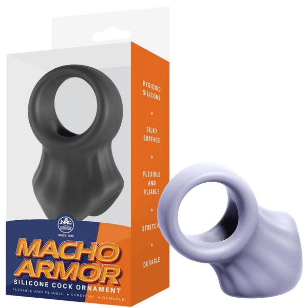 Macho Armor - Silicone Cock & Ball Ornament - Multiple Colours - K. P.