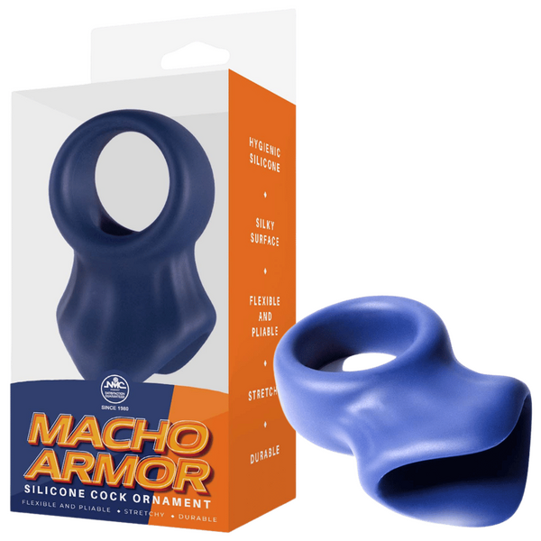 Macho Armor - Silicone Cock & Ball Ornament - Multiple Colours - K. P.