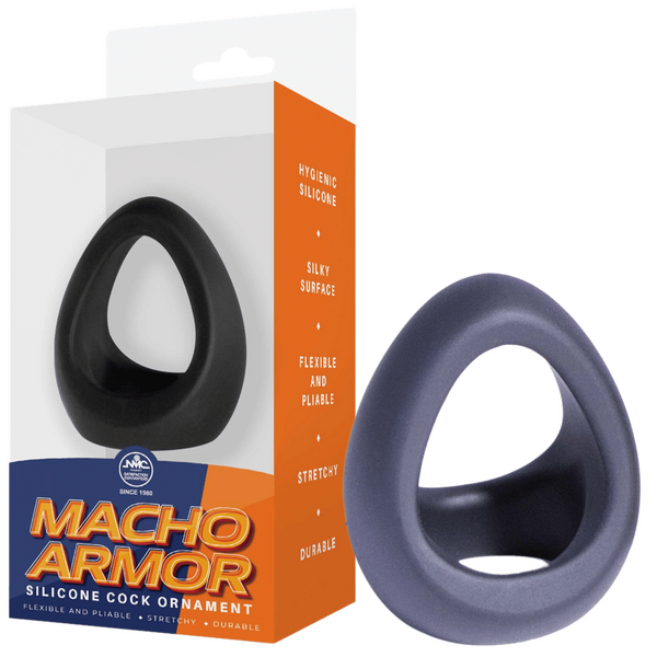 Macho Armor - Silicone Cock & Ball Ornament - Multiple Colours - K. P.