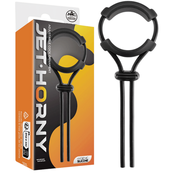 Jet Horny - Adjustable Cock Ornament - Black - K. P.
