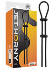 Jet Horny - Adjustable Cock Ornament with Ball Strap - Black - K. P.