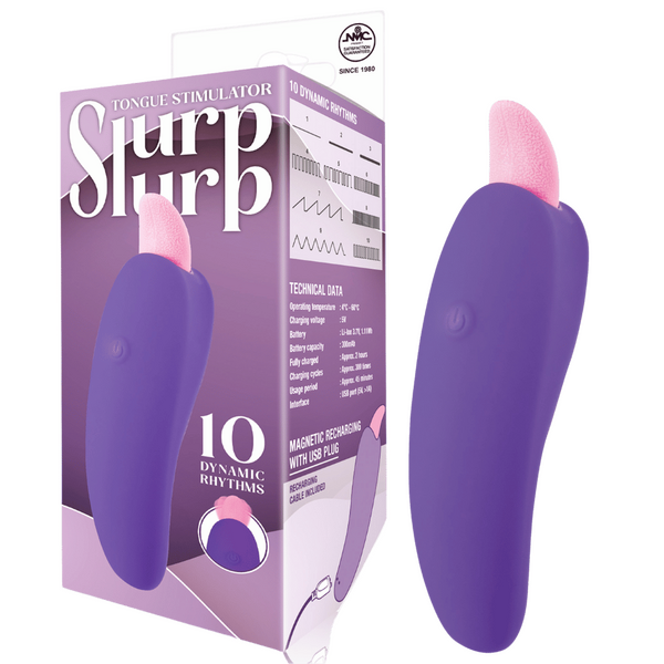 Slurp Slurp - Tongue Stimulator - Multiple Colours - Kinky Playhouse