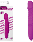 Trio Thruster - 3 in 1 Silicone Vibrator - Multiple Colours - K. P.