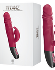 Titanz - Rotating Rabbit Rechargeable Silicone Vibrator - Multiple Colours - K. P.