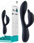 Deep Romance - Dual Motor Silicone Vibrator - Black - K. P.