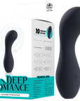 Deep Romance - Silicone Stimulator - Black - K. P.