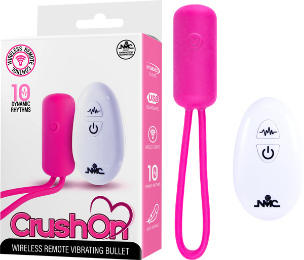Wireless Remote Vibrating Bullet - Crush On - Multiple Colours - K. P.