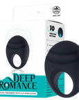Deep Romance - Cock Ornament with Clit Stimulator - Black - K. P.