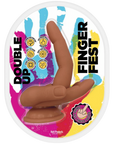 Finger Fest - Double Up Hand Dildo - Flesh - Kinky Playhouse