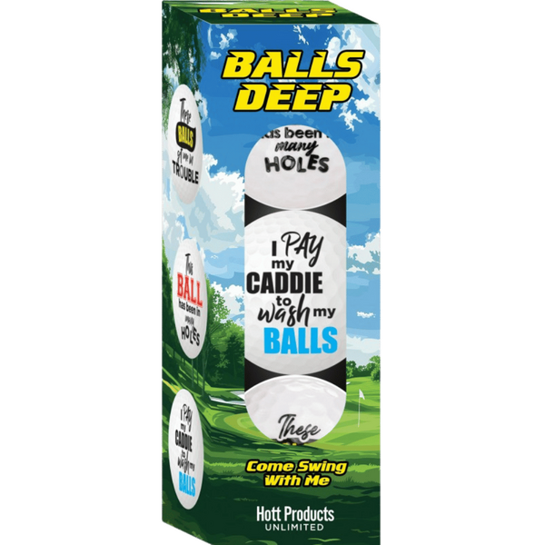 Balls Deep - Novelty Golf Balls - Kinky Playhouse