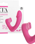 Dual Motor Wearable Vibrator - Zeta - Purple - K. P.