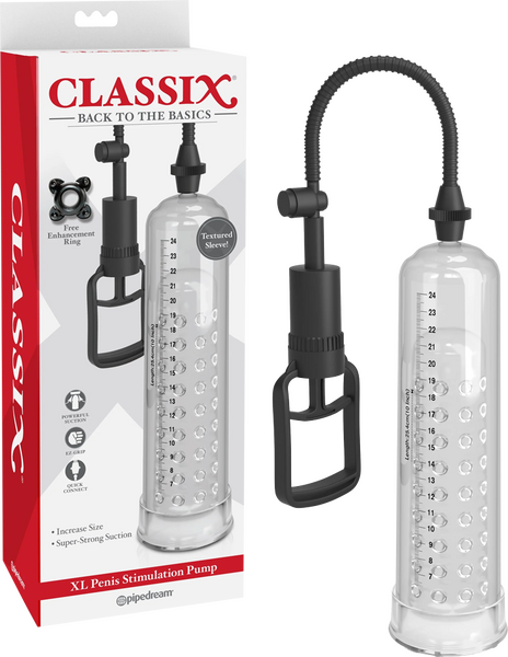 Classix - XL Penis Stimulation Pump - Clear - K. P.