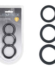 LEVELZ Classic Silicone Cock Ring Set - L/XL/XXL
